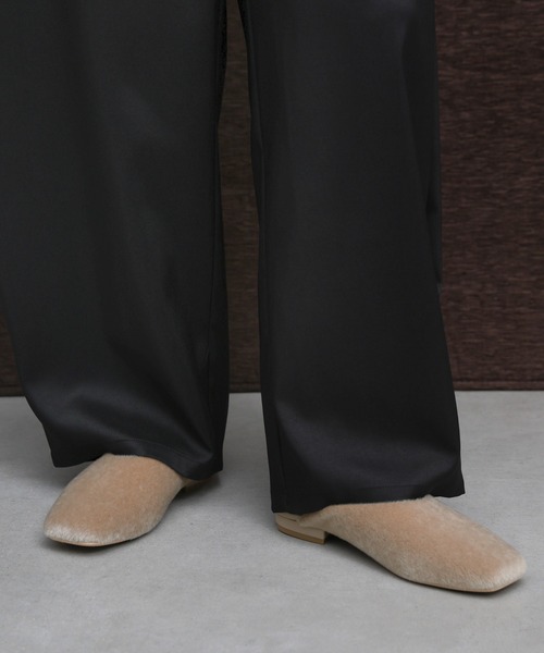 select MOCA Et（セレクトモカエト）の「【Et】Faux Fur Mule Slip-On（スリッポン・レディース・ゼブラ/ベージュ/ブラック・LARGE/MEDIUM/SMALL）」の22枚目の写真
