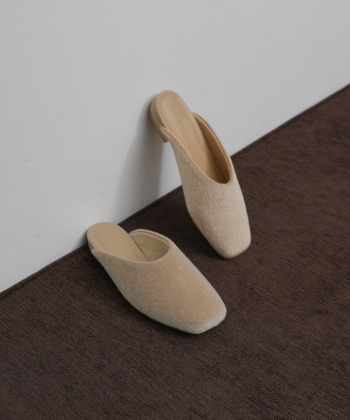 select MOCA Et（セレクトモカエト）の「【Et】Faux Fur Mule Slip-On（スリッポン・レディース・ゼブラ/ベージュ/ブラック・LARGE/MEDIUM/SMALL）」の21枚目の写真