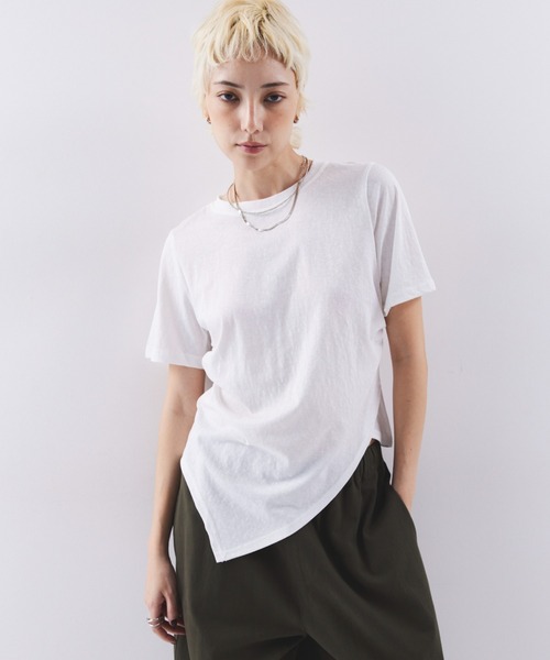 アシンメトリーヘムTEE（Tシャツ/カットソー）｜HANNE（アン）の