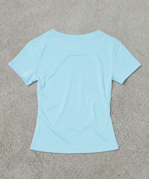 SPINNS(スピンズ)の「半袖Tシャツ/I LOVE BIT/ストリート女子(Tシャツ/カットソー・レディース・ブルー・ONESIZE)」の7枚目の写真
