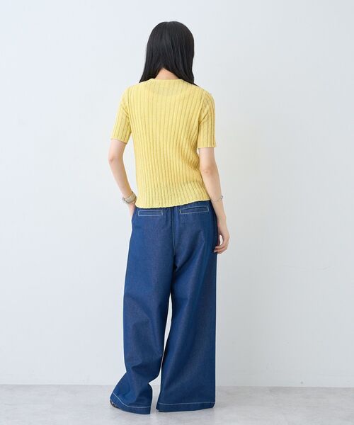 AMERICAN HOLIC(アメリカンホリック)の「【BLUE SEAL】メランジニットプルオーバー(ニット/セーター・レディース・グリーン系その他3/ベージュ/ラベンダー/イエロー・FREE)」の12枚目の写真