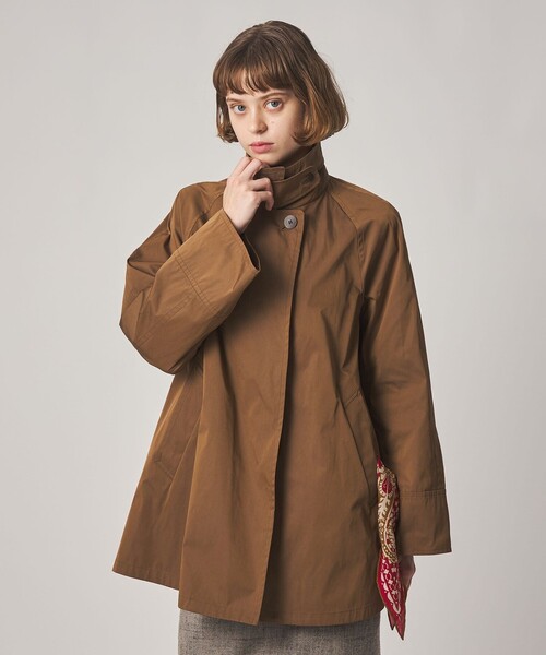 Steven Alan(スティーブンアラン)の「<Steven Alan>ポリエステル コットン テント ショート コート(ステンカラーコート・レディース・ブラック/ブラウン・S/M/L)」の2枚目の写真