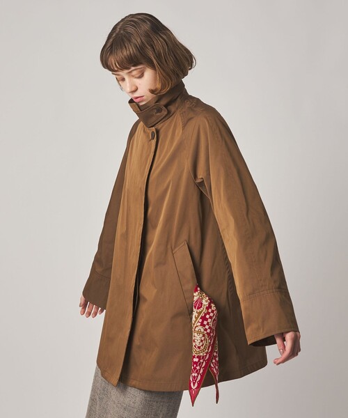 Steven Alan(スティーブンアラン)の「<Steven Alan>ポリエステル コットン テント ショート コート(ステンカラーコート・レディース・ブラック/ブラウン・S/M/L)」の3枚目の写真