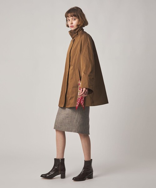 Steven Alan(スティーブンアラン)の「<Steven Alan>ポリエステル コットン テント ショート コート(ステンカラーコート・レディース・ブラック/ブラウン・S/M/L)」の7枚目の写真