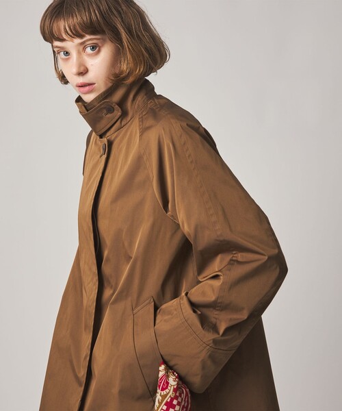 Steven Alan(スティーブンアラン)の「<Steven Alan>ポリエステル コットン テント ショート コート(ステンカラーコート・レディース・ブラック/ブラウン・S/M/L)」の11枚目の写真