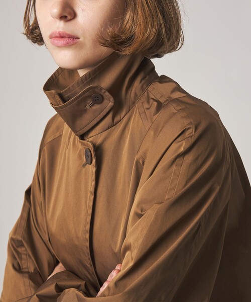 Steven Alan(スティーブンアラン)の「<Steven Alan>ポリエステル コットン テント ショート コート(ステンカラーコート・レディース・ブラック/ブラウン・S/M/L)」の12枚目の写真