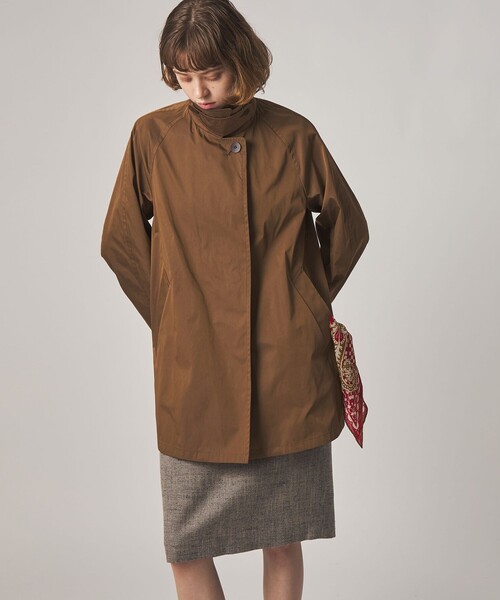 Steven Alan(スティーブンアラン)の「<Steven Alan>ポリエステル コットン テント ショート コート(ステンカラーコート・レディース・ブラック/ブラウン・S/M/L)」の13枚目の写真