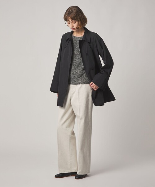 Steven Alan(スティーブンアラン)の「<Steven Alan>ポリエステル コットン テント ショート コート(ステンカラーコート・レディース・ブラック/ブラウン・S/M/L)」の21枚目の写真