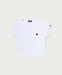 LISA MILO STA PATTERN ONE POINT CROPPED TEE