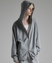 GRANCY（グランシー）の「【GRANCY】Distressed Stand Neck Zip Hoodie / ダメージスタンドネックジップパーカー（パーカー）」