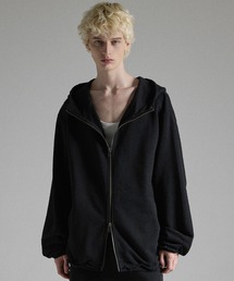 GRANCY（グランシー）の「【GRANCY】Distressed Stand Neck Zip Hoodie / ダメージスタンドネックジップパーカー（パーカー）」
