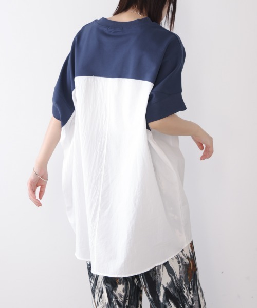 Bou Jeloud(ブージュルード)の「BIGシルエットプルオーバー(Tシャツ/カットソー・レディース・ネイビー/ブラック/カーキ・FREE)」の9枚目の写真