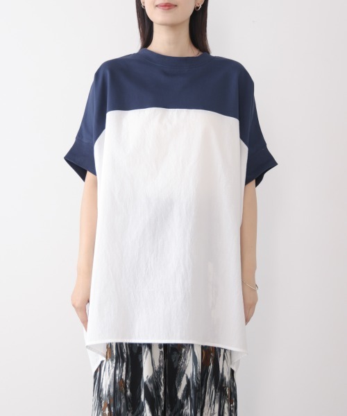 Bou Jeloud(ブージュルード)の「BIGシルエットプルオーバー(Tシャツ/カットソー・レディース・ネイビー/ブラック/カーキ・FREE)」の15枚目の写真