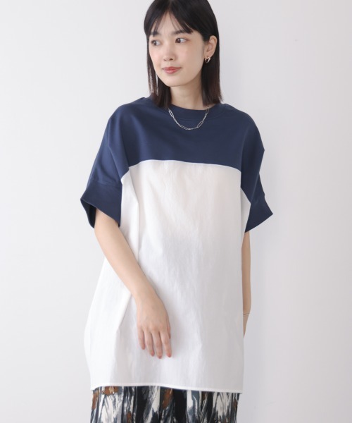 Bou Jeloud(ブージュルード)の「BIGシルエットプルオーバー(Tシャツ/カットソー・レディース・ネイビー/ブラック/カーキ・FREE)」の18枚目の写真
