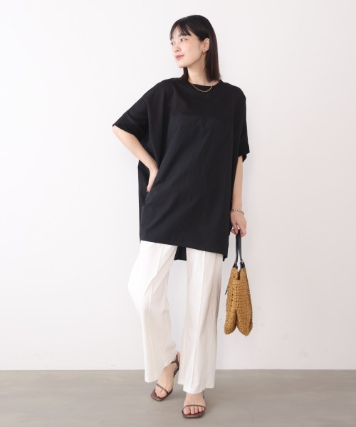 Bou Jeloud(ブージュルード)の「BIGシルエットプルオーバー(Tシャツ/カットソー・レディース・ネイビー/ブラック/カーキ・FREE)」の20枚目の写真
