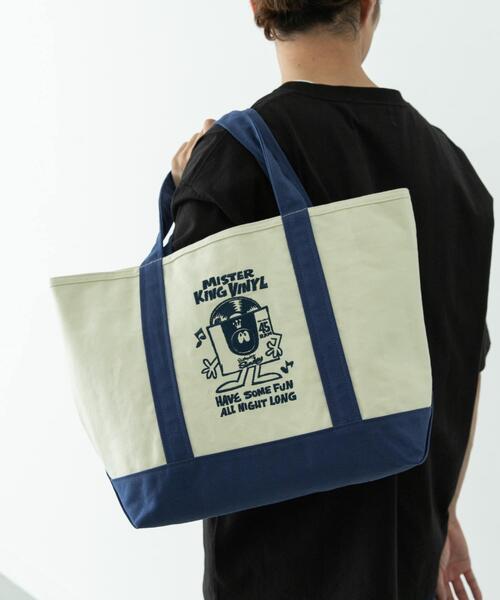 URBAN RESEARCH Sonny Label(アーバンリサーチサニーレーベル)の「HIROCKSHOWコラボ保冷トートバッグ(トートバッグ・メンズ・ホワイト系その他/ホワイト/ネイビー・ONE)」の8枚目の写真