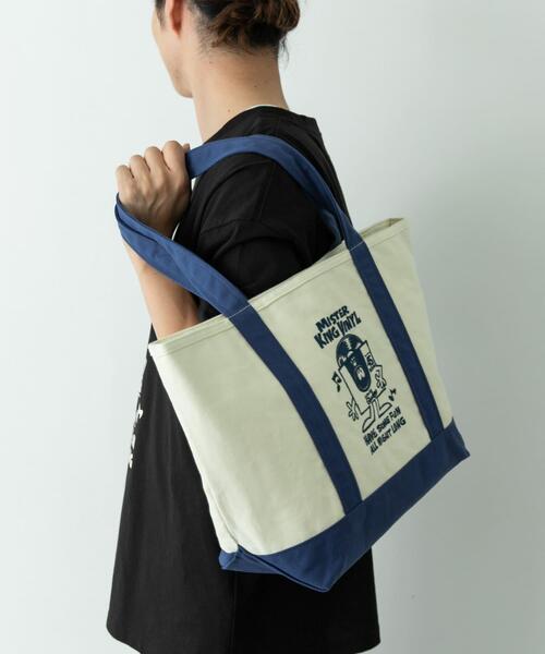 URBAN RESEARCH Sonny Label(アーバンリサーチサニーレーベル)の「HIROCKSHOWコラボ保冷トートバッグ(トートバッグ・メンズ・ホワイト系その他/ホワイト/ネイビー・ONE)」の9枚目の写真