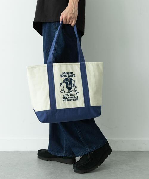URBAN RESEARCH Sonny Label(アーバンリサーチサニーレーベル)の「HIROCKSHOWコラボ保冷トートバッグ(トートバッグ・メンズ・ホワイト系その他/ホワイト/ネイビー・ONE)」の10枚目の写真