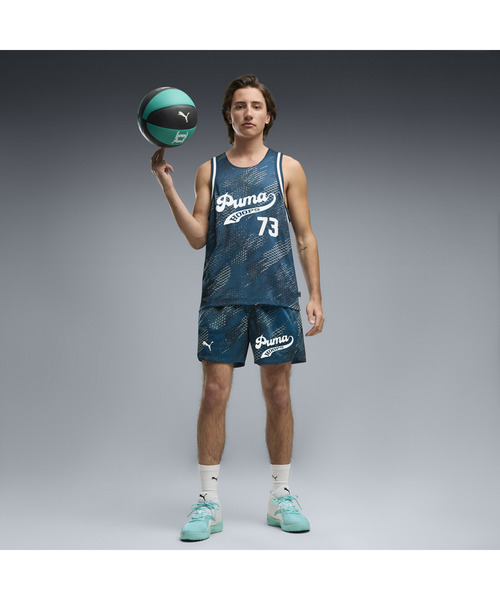 PUMA(プーマ)の「PUMA プーマ メンズ バスケットボール チーム ROAR AOP ノースリーブ ジャージ(Tシャツ/カットソー・メンズ・ダルブルー系・LARGE/SMALL/MEDIUM/X-LARGE/X-SMALL)」の5枚目の写真