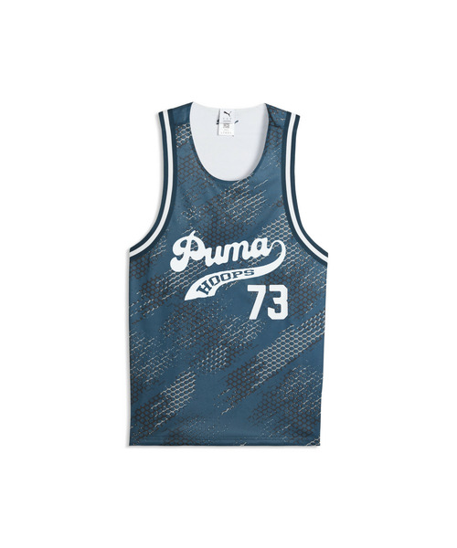 PUMA(プーマ)の「PUMA プーマ メンズ バスケットボール チーム ROAR AOP ノースリーブ ジャージ(Tシャツ/カットソー・メンズ・ダルブルー系・LARGE/SMALL/MEDIUM/X-LARGE/X-SMALL)」の2枚目の写真