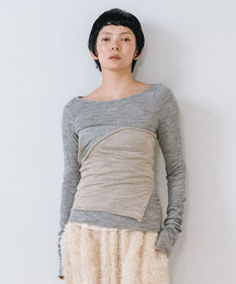 muller of yoshiokubo ミュラーオブヨシオクボ / CRINKLE JERSEY LAYER TOP クリンクルジャージーレイヤートップス / MLF26104