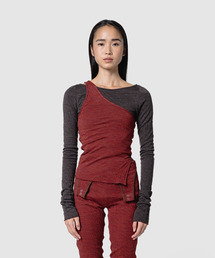 muller of yoshiokubo ミュラーオブヨシオクボ / CRINKLE JERSEY LAYER TOP クリンクルジャージーレイヤートップス / MLF26104