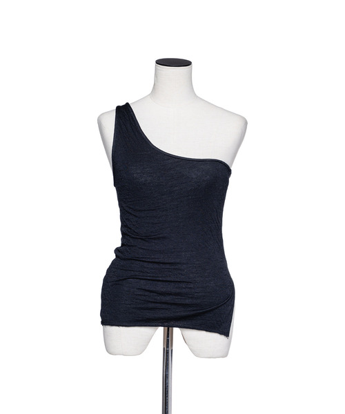muller of yoshiokubo（ミュラーオブヨシオクボ）の「muller of yoshiokubo ミュラーオブヨシオクボ / CRINKLE JERSEY LAYER TOP クリンクルジャージーレイヤートップス / MLF26104（Tシャツ/カットソー・レディース・ベージュ/ブラック/レッド・38/36）」の16枚目の写真