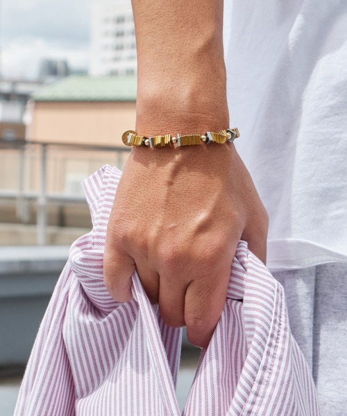 Akashic Tree(アカシックツリー)の「Akashic Tree/アカシックツリー BRACELET ハンドメイド スクエア ブレスレット メンズ レディース アクセサリー 2026年秋冬 秋服(ブレスレット・メンズ・ブラウン/シルバー/ゴールド・FREE)」の11枚目の写真