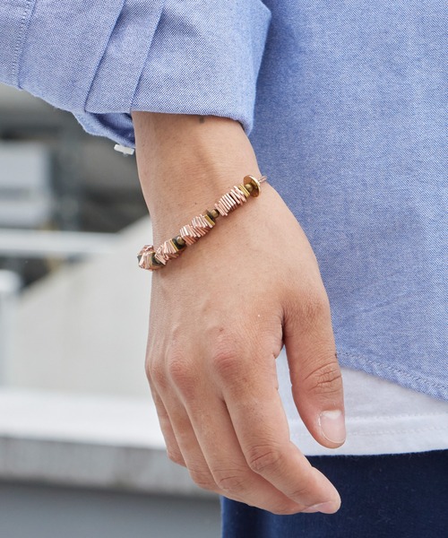 Akashic Tree(アカシックツリー)の「Akashic Tree/アカシックツリー BRACELET ハンドメイド スクエア ブレスレット メンズ レディース アクセサリー 2026年秋冬 秋服(ブレスレット・メンズ・ブラウン/シルバー/ゴールド・FREE)」の20枚目の写真