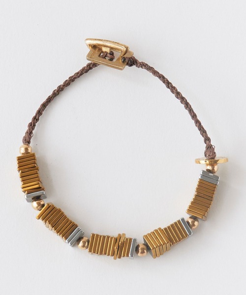 Akashic Tree(アカシックツリー)の「Akashic Tree/アカシックツリー BRACELET ハンドメイド スクエア ブレスレット メンズ レディース アクセサリー 2026年秋冬 秋服(ブレスレット・メンズ・ブラウン/シルバー/ゴールド・FREE)」の13枚目の写真