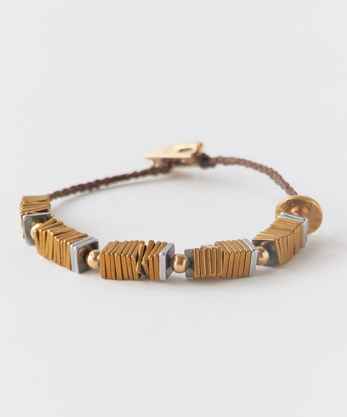 Akashic Tree(アカシックツリー)の「Akashic Tree/アカシックツリー BRACELET ハンドメイド スクエア ブレスレット メンズ レディース アクセサリー 2026年秋冬 秋服(ブレスレット・メンズ・ブラウン/シルバー/ゴールド・FREE)」の12枚目の写真
