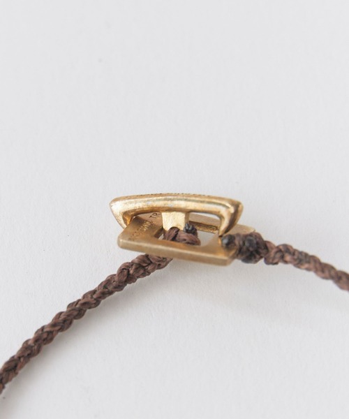 Akashic Tree(アカシックツリー)の「Akashic Tree/アカシックツリー BRACELET ハンドメイド スクエア ブレスレット メンズ レディース アクセサリー 2026年秋冬 秋服(ブレスレット・メンズ・ブラウン/シルバー/ゴールド・FREE)」の8枚目の写真