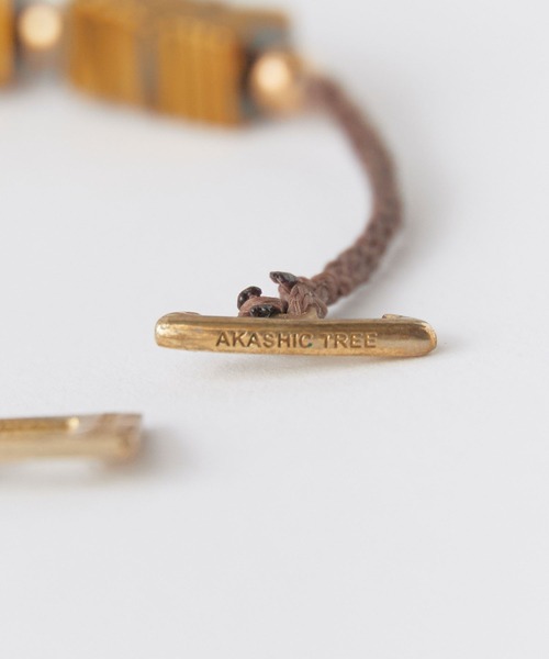 Akashic Tree(アカシックツリー)の「Akashic Tree/アカシックツリー BRACELET ハンドメイド スクエア ブレスレット メンズ レディース アクセサリー 2026年秋冬 秋服(ブレスレット・メンズ・ブラウン/シルバー/ゴールド・FREE)」の7枚目の写真