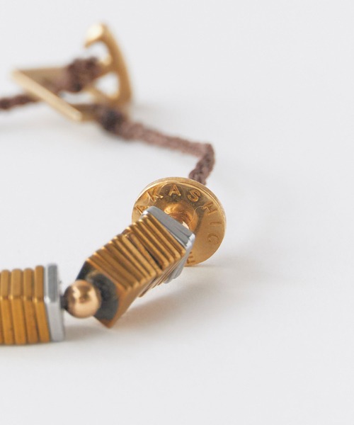 Akashic Tree(アカシックツリー)の「Akashic Tree/アカシックツリー BRACELET ハンドメイド スクエア ブレスレット メンズ レディース アクセサリー 2026年秋冬 秋服(ブレスレット・メンズ・ブラウン/シルバー/ゴールド・FREE)」の4枚目の写真