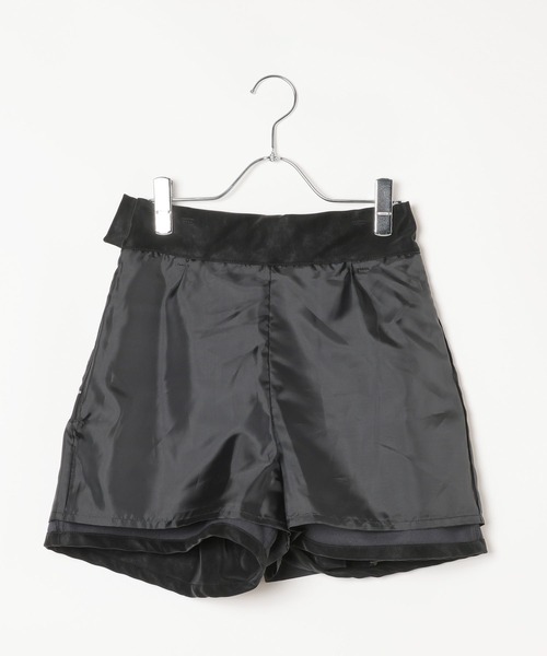 PAGEBOY(ページボーイ)の「メルトレザーショートパンツ【セットアップ対応】(その他パンツ・レディース・ダークブラウン/ブラック・FREE)」の6枚目の写真