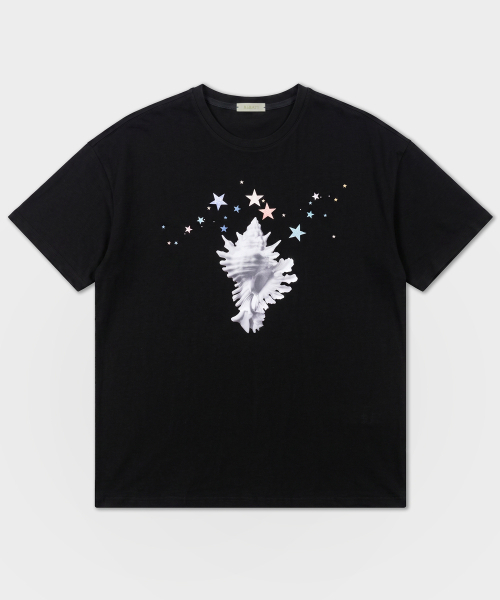 RUBATI(ルバティ)の「ステアリシシェル ソラ オーバーサイズ 半袖 Tシャツ_ブラック(Tシャツ/カットソー・レディース・その他・FREE)」の2枚目の写真