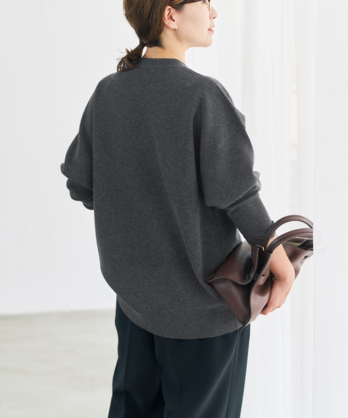 Spick & Span(スピックアンドスパン)の「メタルボタンダブルジャガードカーディガン(カーディガン/ボレロ・レディース・ブラウン/ホワイト/チャコールグレー・FREE)」の13枚目の写真