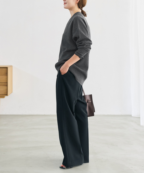 Spick & Span(スピックアンドスパン)の「メタルボタンダブルジャガードカーディガン(カーディガン/ボレロ・レディース・ブラウン/ホワイト/チャコールグレー・FREE)」の14枚目の写真