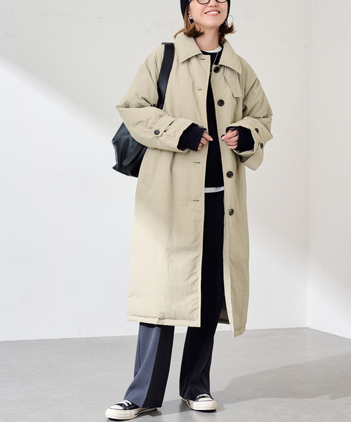 FRAMeWORK(フレームワーク)の「Puffer DOWN COAT(ダウンジャケット/コート・レディース・ブラック/ベージュ・36/38)」の2枚目の写真