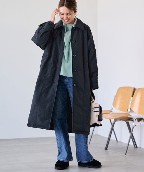 FRAMeWORK(フレームワーク)の「Puffer DOWN COAT(ダウンジャケット/コート・レディース・ブラック/ベージュ・36/38)」の19枚目の写真