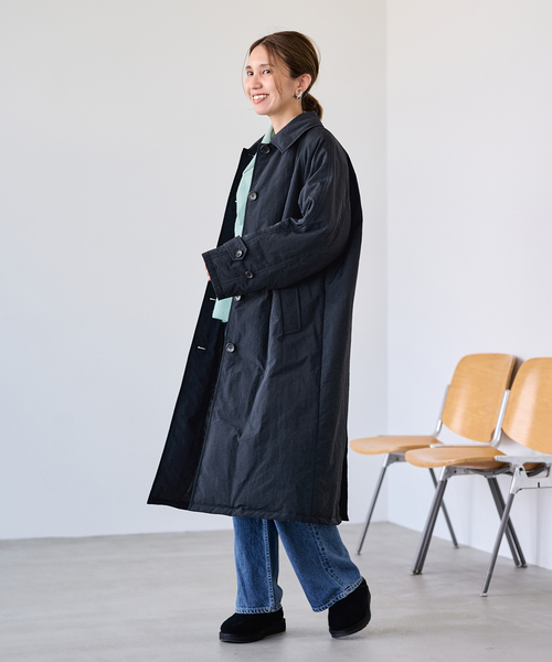 FRAMeWORK(フレームワーク)の「Puffer DOWN COAT(ダウンジャケット/コート・レディース・ブラック/ベージュ・36/38)」の20枚目の写真