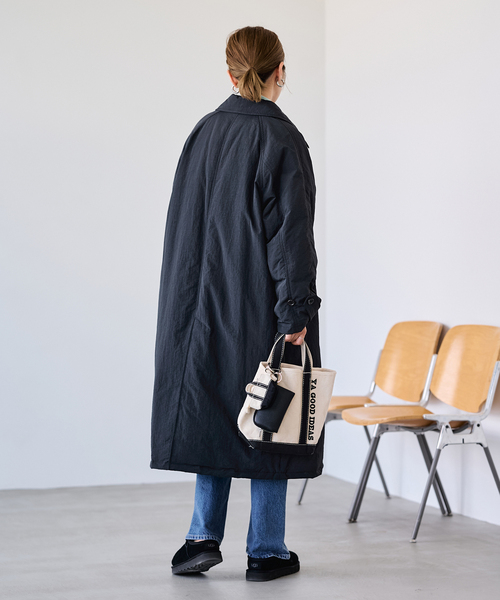 FRAMeWORK(フレームワーク)の「Puffer DOWN COAT(ダウンジャケット/コート・レディース・ブラック/ベージュ・36/38)」の22枚目の写真