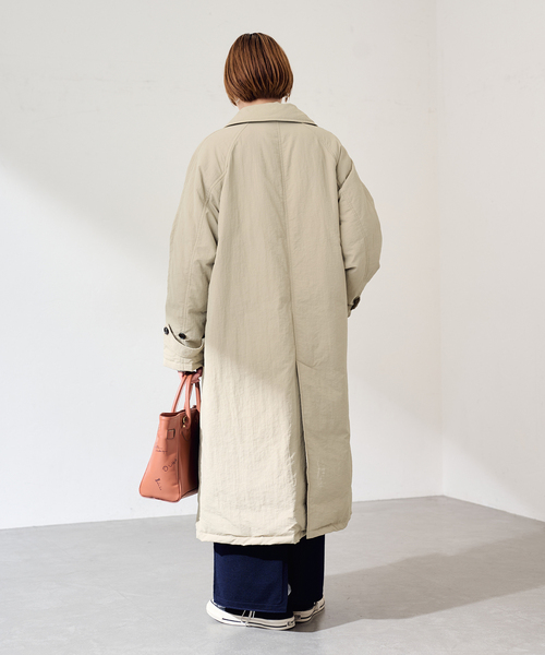 FRAMeWORK(フレームワーク)の「Puffer DOWN COAT(ダウンジャケット/コート・レディース・ブラック/ベージュ・36/38)」の4枚目の写真