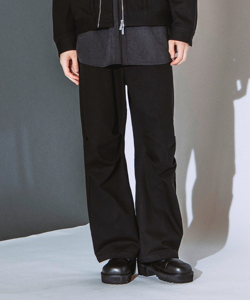 NO ID.(ノーアイディ)の「【NO ID.】Bias Front Cocoon Pants / バイアス フロント コクーン パンツ(その他パンツ・メンズ・ホワイト/グレー/ブラック・1/2)」の4枚目の写真