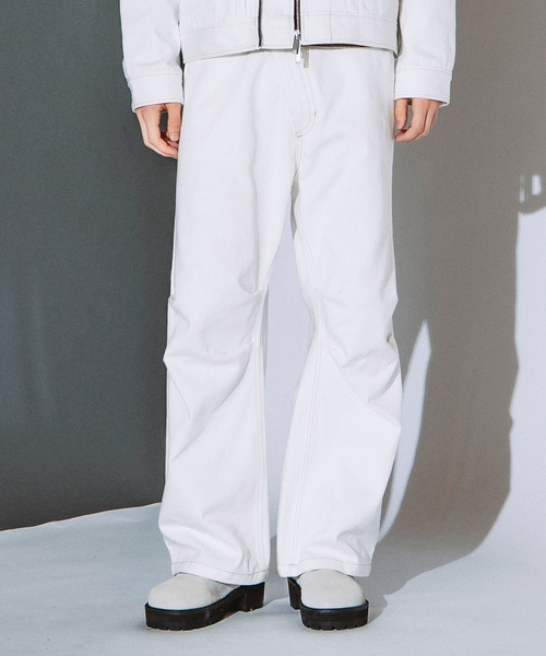 NO ID.(ノーアイディ)の「【NO ID.】Bias Front Cocoon Pants / バイアス フロント コクーン パンツ(その他パンツ・メンズ・ホワイト/グレー/ブラック・1/2)」の9枚目の写真