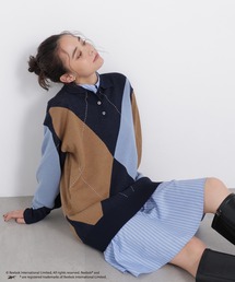 N.（N. Natural Beauty Basic）（エヌエヌナチュラルビューティーベーシック）の「＜Reebok コラボ＞襟付きアーガイルニット（ニット/セーター）」
