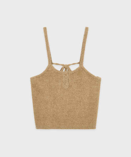 SINOON(シヌーン)の「Glow Knit Bustier (Brown)(Tシャツ/カットソー・レディース・ブラウン・SMALL/MEDIUM)」の4枚目の写真