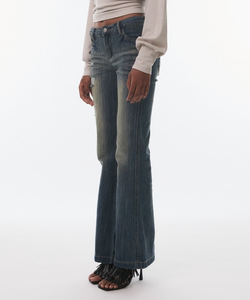 BLONDEY(ブロンディ)の「VINTAGE FADE STRAIGHT DENIM(デニムパンツ・レディース・ブルー・MEDIUM/SMALL)」の3枚目の写真