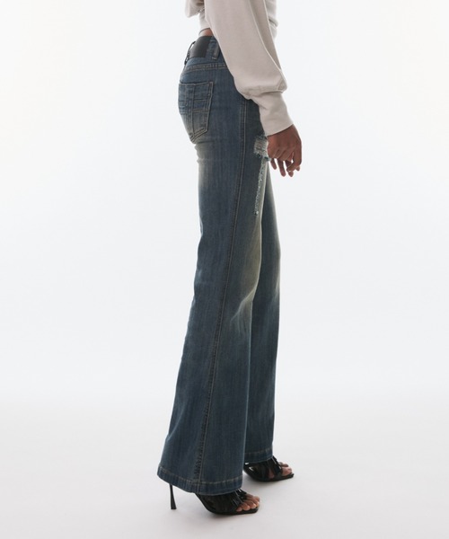BLONDEY(ブロンディ)の「VINTAGE FADE STRAIGHT DENIM(デニムパンツ・レディース・ブルー・MEDIUM/SMALL)」の8枚目の写真