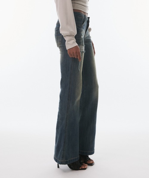 BLONDEY(ブロンディ)の「VINTAGE FADE STRAIGHT DENIM(デニムパンツ・レディース・ブルー・MEDIUM/SMALL)」の9枚目の写真